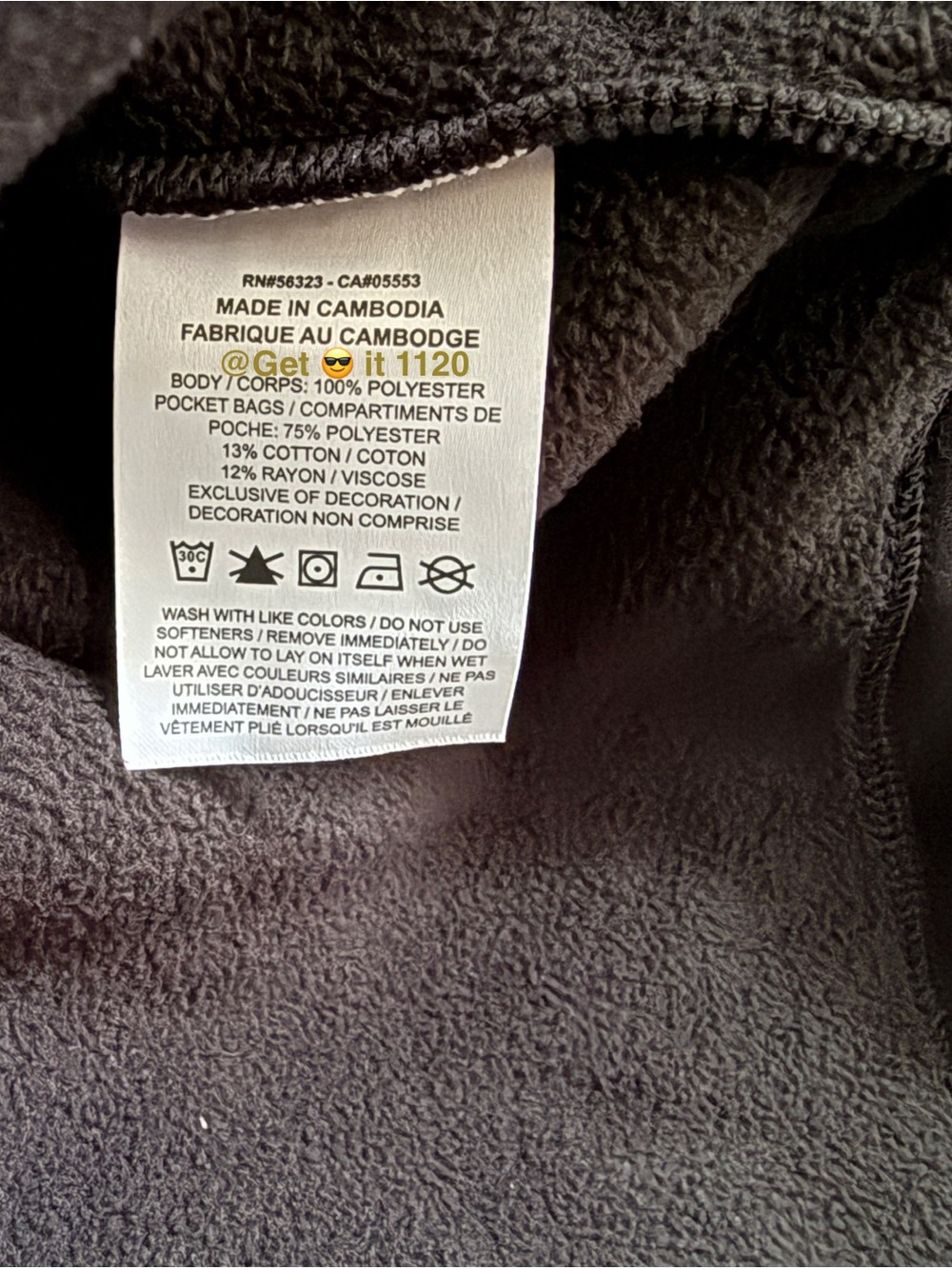Nike One Women's Oversized Therma-FIT Pullover Fleece Hoodie FV8076-010 Black M - Picture 6 of 12